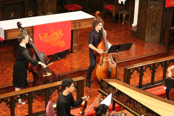 Jubilee Chamber Orchestra performs at Immanuel Lutheran Church in New York City on May 30, 2015.